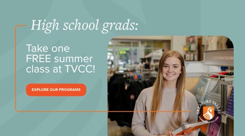 Image of tvcc student with words