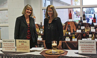 Volunteers at the Wine Wall for the TVCC Foundation Gala