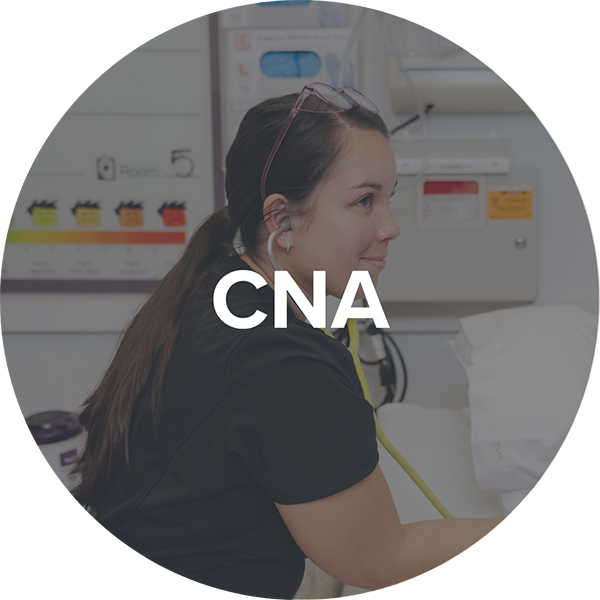 transparent image of tvcc nursing students with the letters cna on top of it