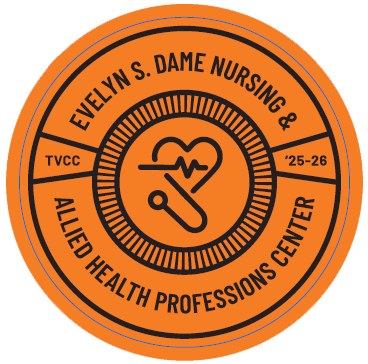 image of the tvcc circular logo with Nursing and Allied Health below it
