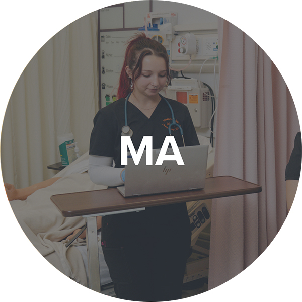 transparent image of tvcc nursing students with the letters ma on top of it